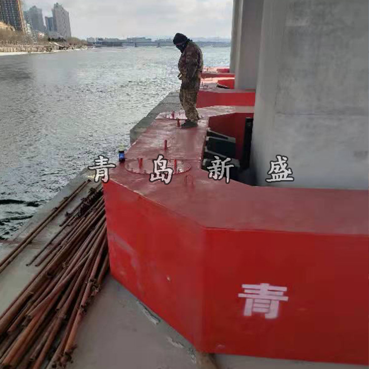 自浮式钢覆复合水上桥墩保护防撞设施(图3)